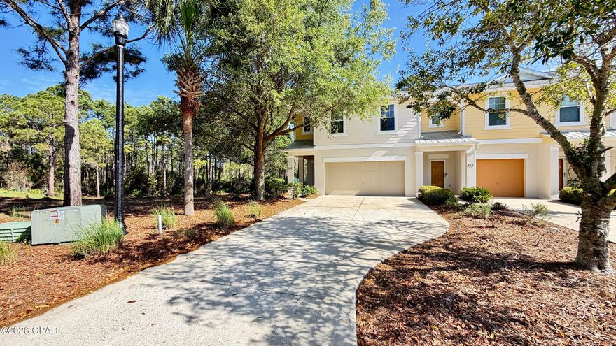 Largest town Home Floorplan + Corner Lot • 2,098 Sq Ft • 2-Car Garage • Oversized Side Yard • Private Wooded Backyard • West End PCB • Pool Nearby
At approximately $166 per square foot, this property represents exceptional value for its size, location, and unique lot positioning.

one of the largest and best-positioned townhomes in Whispering Dunes, located in the highly desirable West End of Panama City Beach.
This spacious 2,098 square foot townhome stands out as one of the largest floorplans in the Whispering Dunes community and is ideally positioned on a corner lot with no adjoining neighbor on one side.
The first floor features 9-foot ceilings and a seamless open-concept layout connecting the living, dining, and kitchen areas--creating a comfortable and functional space for both everyday living and entertaining.
Step outside to enjoy an oversized side yard and a private wooded backyard, offering a rare sense of space and tranquility within a townhome setting. A covered porch provides the perfect spot to relax and take in the natural surroundings.
The property also includes a two-car garage, adding convenience and additional storage.

Located just around the corner from the community pool and clubhouse, you'll have easy access to amenities while still maintaining a quiet, private feel.

Whispering Dunes is a pet-friendly HOA community with landscaping included, making for low-maintenance ownership.

Positioned in the sought-after West End of Panama City Beach, this home is just minutes from beaches, shopping, dining, and entertainment.