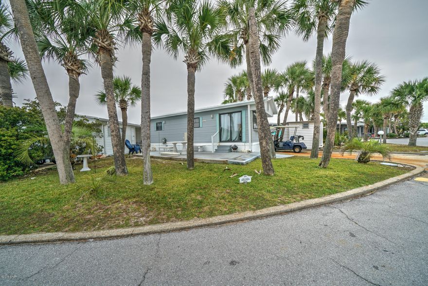 Wonderful opportunity to own in highly sought after Venture Out!  Check out this one bedroom 1 bath little slice of heaven. A new roof was put on after Hurricane Michael and the location is fabulous!  Don't wait as this one will move quickly! Venture Out has 300' on the beautiful pristine beaches of the Gulf of Mexico and 1,000' on the Grand Lagoon. Venture Out has something for everyone. With two salt water pools (one heated), fishing pier, boat ramp, mini golf, children's play ground and much more.
