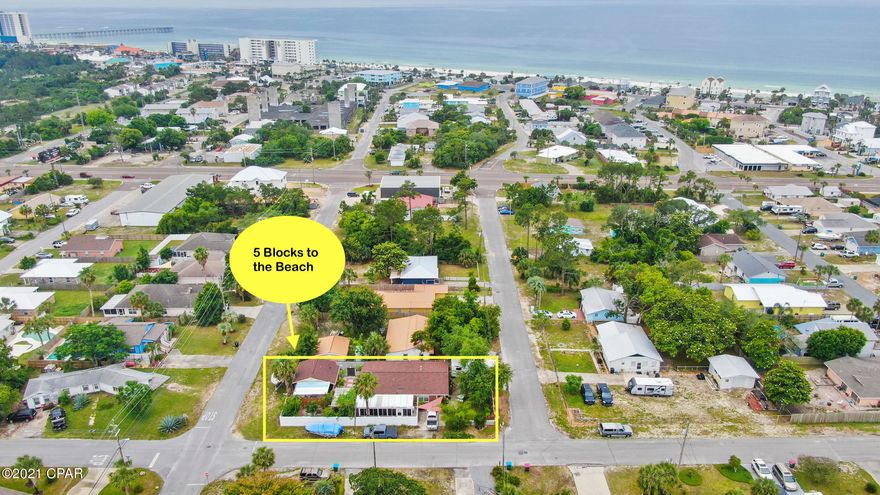 This Florida cottage offers so much space! Perfect for House Hacking! Owner renovated the main home and added a detached house on the property. Generate $1K per month with long term rent income on the detached house. The main house has an open living room and kitchen. The Florida room offers more living space and an  additional kitchen with a Sauna and built-in cabinets. The fenced courtyard has plenty of vegetation with ready-to-bloom flowers and fruit trees! In the detached house there is another full kitchen, living room, bedroom, bathroom and laundry. Storage is not an issue on this property with two 15x7 sheds. The property is located at the end of the block, on a corner, with plenty of space for parking. And the best part, you are only 5 blocks from the beautiful Gulf of Mexico.