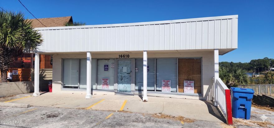 Zoned Commercial High Intensity. This location is prime with 50 ft of Front Beach Road frontage and just west of Pier Park and East of Hwy 79. Building is vacant.