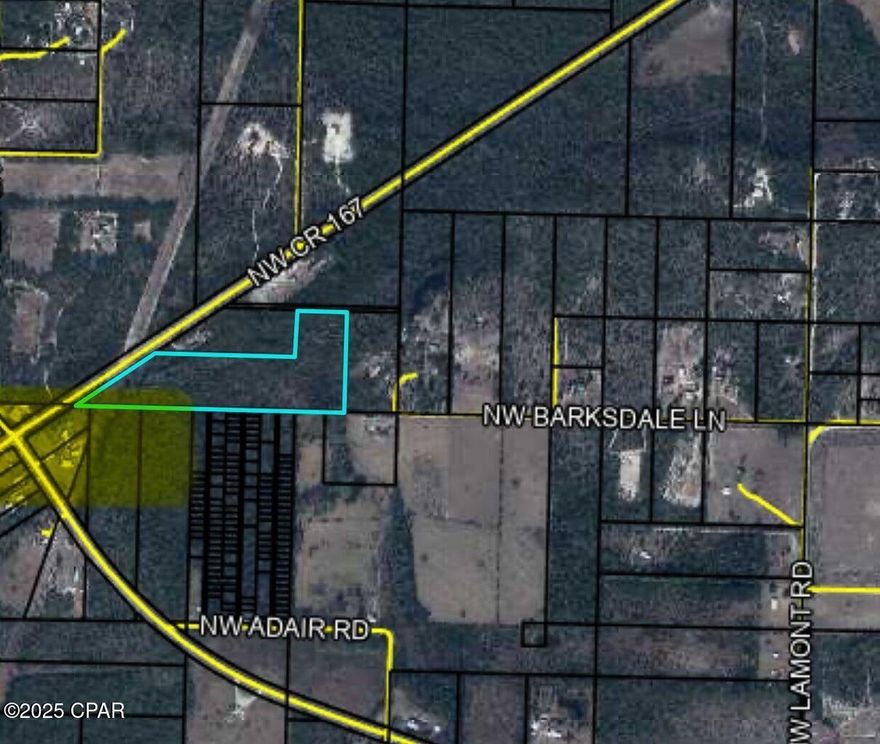 This 14 acre parcel of undeveloped land is located just off of Route 167 in Fountain. The property offers a wooded, natural setting with plenty of potential for a private homesite, recreational retreat, or long term investment.  
Conveniently located in Calhoun County, the land provides easy access to Panama City, Marianna, and 
 I-10. With no HOA or known restrictions, the property offers flexibility for future use. This acreage presents an excellent opportunity.