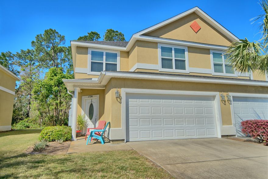 Active-Contingent. 'CURRENTLY UNDER CONTRACT, SELLER ACCEPTING BACKUP OFFERS'. Annabella's offers one of the most centrally located, gated communities in the area. These homes offer the best of both worlds with little exterior maintenance, enjoyable amenities, and accessible location to PC and PCB. Spend more time enjoying your life at the beach and less time on yard work! This spacious 4 bedroom (one on 1st) with a open concept kitchen to living space and a large 1.5-car garage (or one car and a golf cart) is perfect for a large family with many toys from golf carts to surf boards! Enjoy mornings on your back patio lined beautifully with pavers and privacy in the back with no back yard neighboring bui