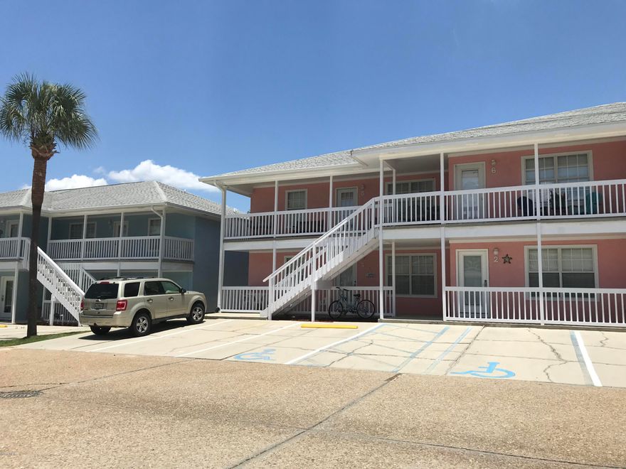 CURRENTLY UNDER CONTRACT, SELLER ACCEPTING BACKUP OFFERS Wendwood ground floor two bedroom condo. A GREAT Investment Opportunity... A Premier location in the building with no stairs and a view to the Gulf from the front patio. Right across from a beach access. This project is very stable financially and has a excellent history of reasonable condo fees with good rental income. On the west end of Panama City Beach just 5 minutes from Pier Park. This is the perfect size and priced unit for your first time beach getaway. The project includes a pool and small clubhouse for special family gatherings.