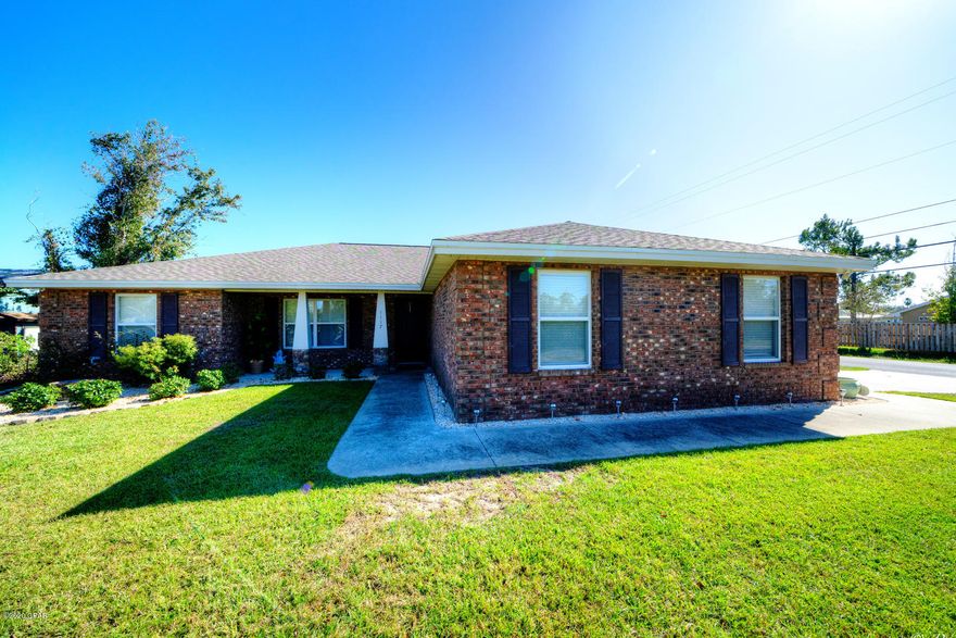 1117 Vermont, North Harbour in Lynn Haven, 4BR/2Bath, Craftsman style w/ split plan, 2 car garage, privacy fenced. Features - covered front porch, covered back porch, coat nook, upgraded floors fully custom kitchen, spray foam insulation and new roof! Large master suite, master bath has separate tub and shower w/ raised double vanity. Ample parking for RV vehicle if needed and no HOA fees. This is a custom build by Hunter Shaw Homes. Located close to parks, boat ramp, shops, restaurants and grocery. Golf Cart Friendly as well! Come Visit Today!