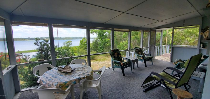 Great location on the highly pristine spring fed Silver Lake only 1 hour away from the beach. This home sits right on Silver Lake and faces west to see those beautiful sunsets. Over half an acre of land high and dry, this home also has ample storage underneath the west side of the home which current owner used as a potting shed. Come sit on the waterfront porch or inside in your living room relaxing to Silver Lake and enjoying nature. No motorized boats are allowed on the lake so all you have is peace and quite.