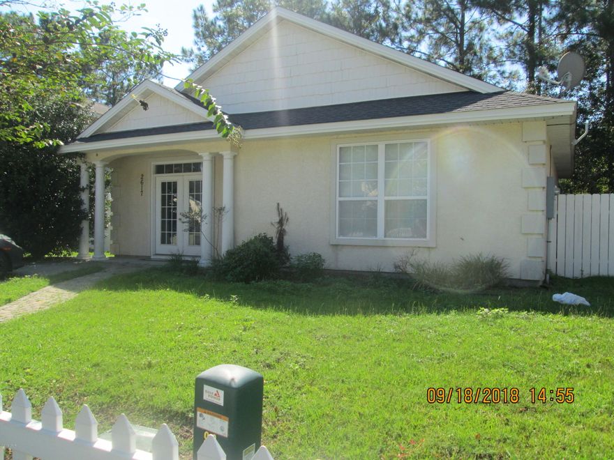 This home is located in the adorable Avondale Estates neighborhood! All the homes have a coastal Victorian vibe and precious little white picket fences! Lending it the feel of a scaled down version of Destin's Seaside Village, at a fraction of the cost! Follow the sidewalks to the recreational area or use them to simply go for afternoon walks. Enjoy your favorite beverage on the ceramic tiled front porch or step through the kitchen's French doors onto the back patio where you can enjoy the seclusion the privacy fence offers! Ceramic tile is also featured throughout the common areas of the home, making cleanup and disinfection a breeze! The open floor plan allows for cooking and entertaining to be done side by side so the chef of the home never feels left out of the fun! The master bedroom has an en-suite bathroom for convenience and privacy. This little jewel won't last long at this price so call today to schedule an appointment for viewing! All measurements, zoning and sizes are approximate, please verify if important.
