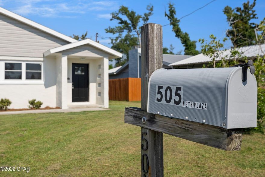 CURRENTLY UNDER CONTRACT, SELLER WILL CONSIDER BACKUP OFFERS Don't miss out on this Conceit Block home! This property is big enough to accommodate a large workshop, garage or pool barn for all your tinkering and toys. Close to Tyndall AFB and not far from a boat ramp while also sitting high and dry in a well-established neighborhood with no HOA fee. Completely remodeled with luxury venal plank flooring, a beautiful brand-new kitchen featuring all brand-new appliances, cabinets and counter tops. This kitchen would be great for mingling with family and guests as its centrally located between a Livingroom and a family room, pull a bar stool up to the wood pass-through bar and make some memories. This floor plan offers a split bedroom feel with a 4th bedroom

having access to the rear of the h out, new roof, new windows, new water heater and more! Call your realtor today for a showing.