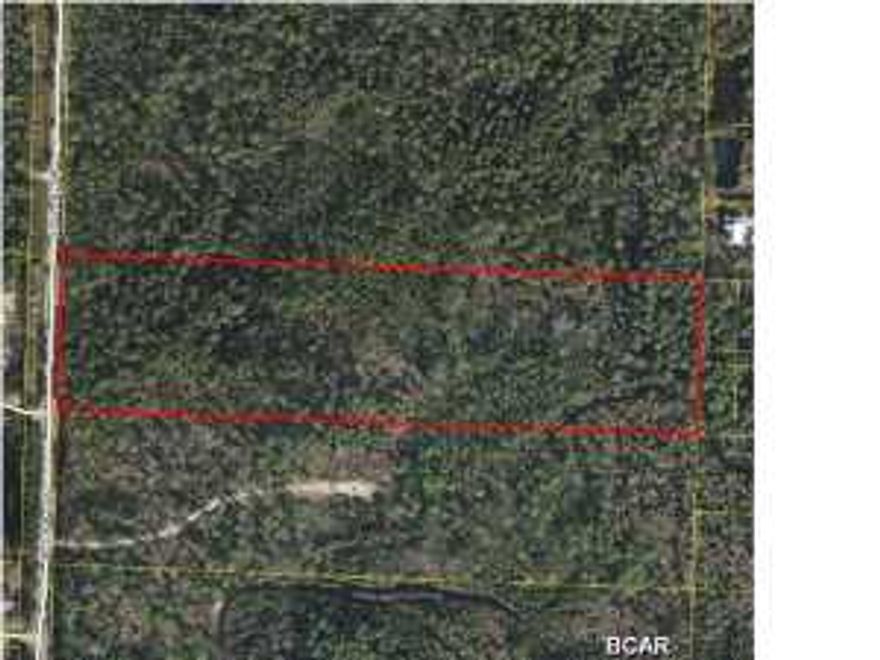 10 Acres. Significant wetlands with 1 - 3.5 acres uplands in the middle of the 10 acres.