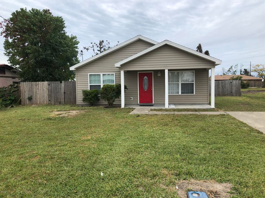 This is a SHORT SALE subject to third party approval. Lender has agreed to the short sale, the VA has already done an appraisal. This Cute three bedroom, two bathroom home is close to schools and Tyndall Air Force Base. It has a New Roof and some windows have been replaced.The privacy fenced backyard has a storage shed. All sizes and measurements are approximate; Please verify if important.SELLER DOES NOT HAVE FUNDS IF REPAIRS ARE NEEDED.