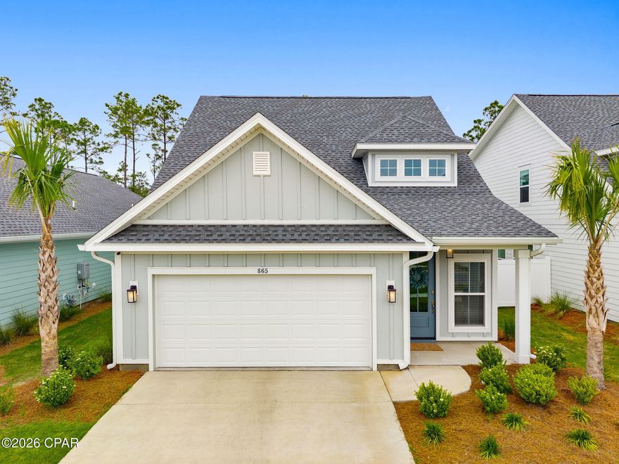 Welcome to Breakfast Point East, located in desirable Panama City Beach. With over 2,000 square feet this home offers four-bedrooms, three and a half bathrooms, and a 2-car garage. A newly installed inground pool and fence make this the perfect home for entertaining. The master bedroom is on the first floor.  For visiting guests or family members there are three additional bedrooms on the second level with each bedroom hosting its own a walk-in closet. The second floor also features a separate living area, adaptable as a media room or study.