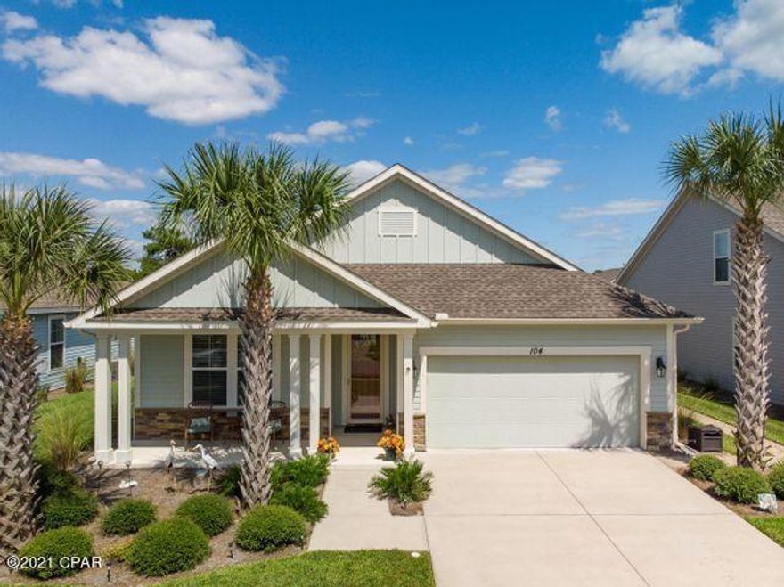 Fantastic location! Whisper Dunes is just a short drive to 30 A, a short drive to PCB sugar sand beaches!  3/2 home with a fenced backyard. The home is built by STH and is very energy efficient and well built. 2x6 exterior wall construction with many other energy efficient items. open floor plan offers entertaining ease. The oversized breakfast bar gives plenty of seating area. this one is a must see for sure!