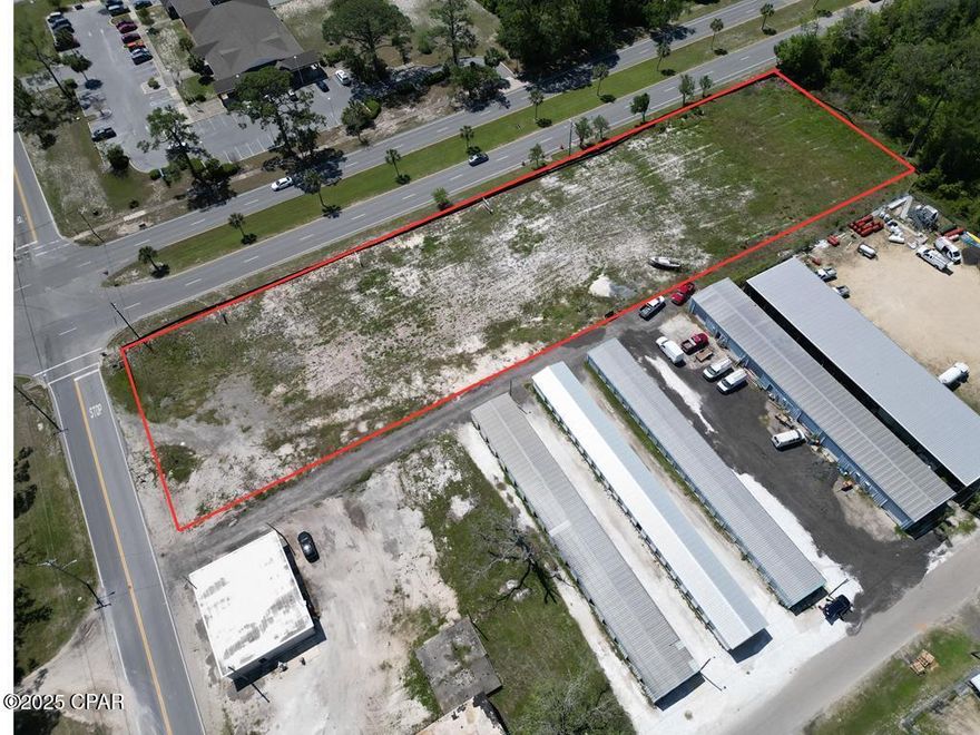 Incredible investment opportunity for this fully entitled mixed use parcel that is within walking or easy golf cart distance to downtown Port St. Joe and the Marina District. Eleven pre platted lots with a zoning/ usage change that would allow the option of up to 13 residential lots if desired. Also another option is the original plan for a master planned commercial plaza with up to 22,500 square footage of allowable heated and cooled space. All completed surveys, engineering studies, and permits convey with the sale. Owner will consider dividing at either end of the master parcel as an option.