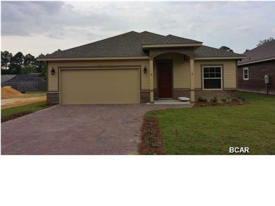 New Construction at Hidden Ridge! SELLER WILL PAY $5000 TOWARDS CLOSING COSTS!! Should be finished by 20 May 15. Hidden Ridge is a New 21 Home, Secluded Subdivision in Lynn Haven off Hwy 390. Hidden Ridge has Underground Utilities, Paver Driveways, Sidewalks and Decorative Street Lights. This Home will be completed in approximately 10 days. This beautiful 4 Bedroom, 2.5 Bath New Construction Home features 9/10 Foot Ceilings, 20 inch Porcelain Tile Flooring throughout Main Living Area and Bathrooms. The Kitchen has All Wood Cabinets, Granite Counter Tops with under Mount Sink, Breakfast Island and Whirlpool or Maytag Stainless Appliances. Some of the Standard Features include: Tremendous Master Walk-In ''Step Down'' Showers with 2 Shower Heads, 8ft Interior Doors, Crown Molding, Paver Driveways, Upgraded Carpet and Pad, 14 SEER Heat Pumps, Anderson LOW E Double Paned Windows, Radiant Barrier Roof Decking (Reflects Heat Away), and a Security System. Put Hidden Ridge and this wonderful New Home at the Top of your List of Places to See.