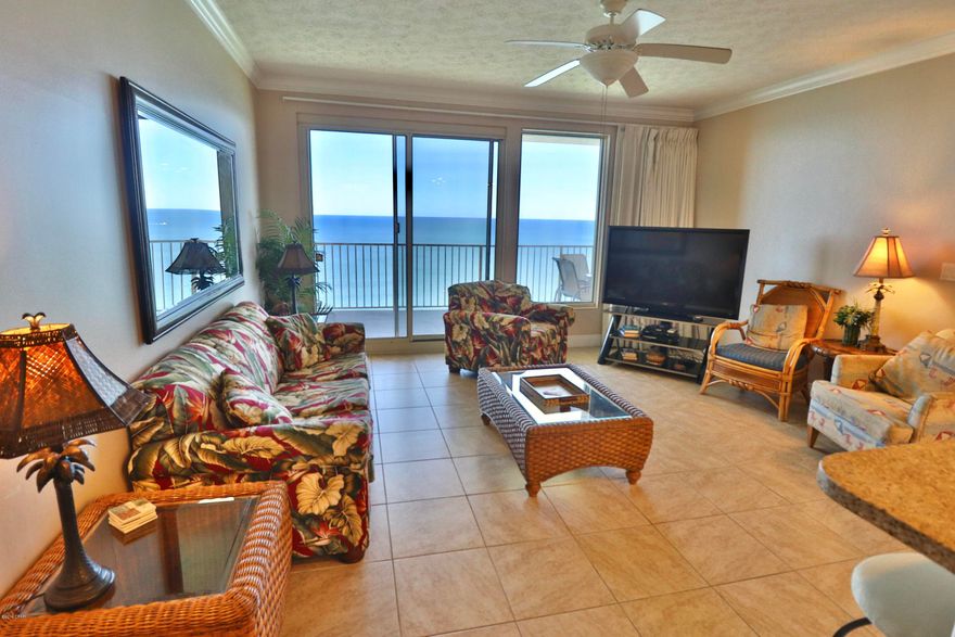 Great price on a two bedrooms, two bath condo and an excellent opportunity to purchase in Treasure Island one of the area's premier resorts. For two bedroom units, the 1370 sq ft of living space offers plenty of room for the whole family to relax and enjoy the Beach lifestyle.  From the 21st floor you can see the Dolphins play in the Gulf with a full view of the activities on the beach while sitting on your large balcony. The unit has tile floor thru-out, 9 ft ceilings, granite kitchen counter-tops and is fully furnished.  Call to today to view this unit.