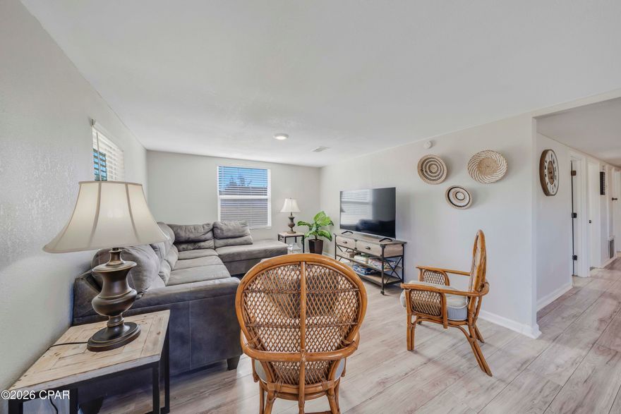 Fully furnished 4BR/2BA home currently operating as a successful short-term rental in Panama City. This turnkey property is zoned Neighborhood General (NG) with no HOA.

The property generated approximately $39,400 in gross short-term rental income in 2024 and approximately $27,700 in 2025 year-to-date, demonstrating consistent rental demand.

The property is conveniently located near HCA Florida Gulf Coast Hospital (1.5 mi), Ascension Sacred Heart Bay (1.5 mi), Naval Support Activity Panama City (8 mi), Tyndall Air Force Base (11 mi), Eastern Shipbuilding (5 mi), TRANE Technologies (5 mi), Tom P. Haney Technical College (2 mi), Gulf Coast State College (6 mi), and FSU Panama City (6 mi). St. Andrews State Park (11 mi), Pier Park (15 mi), Northwest Florida Beaches International Airport (ECP) (22 mi), along with nearby marinas, dining, shopping, and local amenities, are also easily accessible.

Buyer to verify all information deemed important. Additional vacant lot available for purchase separately.