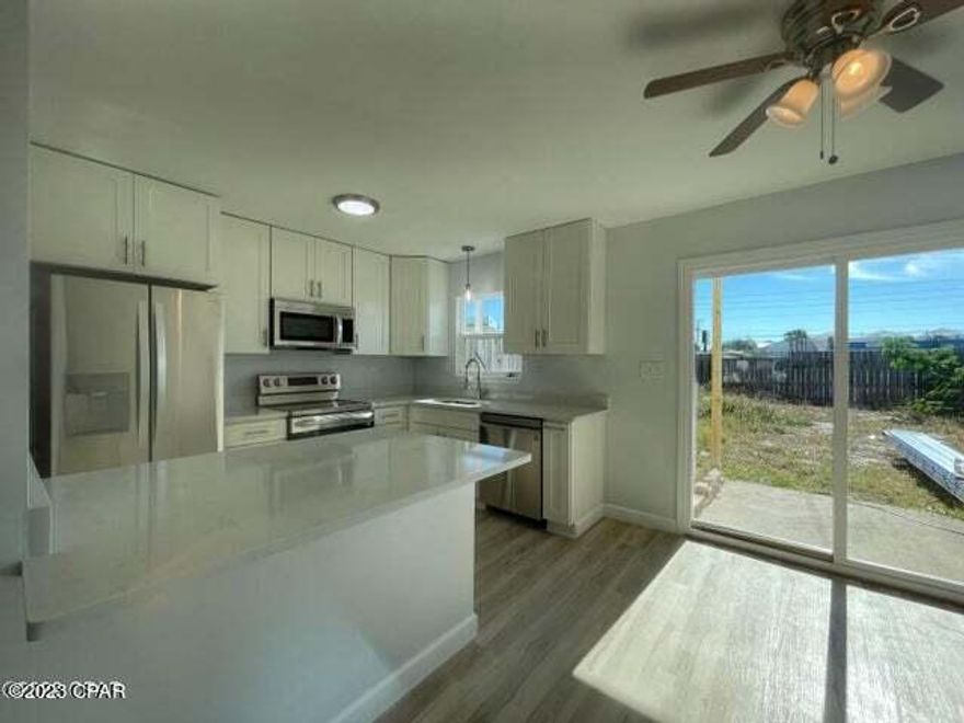 This is a beautiful two bedroom, one and a half bath townhouse 2 BLOCKS from the WORLDS MOST BEAUTIFUL BEACHES!!!! . Small deck overlooking the fenced backyard with a peak-a -view of the Gulf  This home has been TOTALLY renovated and shows like NEW!!. REQUIREMENTS TO RENT: Primary Tenant MUST apply FIRST at https://fullsailrealty.managebuilding.com/Resident/rental-application/new, we will run a background check and call you to set up a showing within 1 bus day. Visit our website to confirm availability and see all qualifications.  ONLY IF YOU DECIDE TO RENT after your showing, we will charge app fees and complete final approvals prior to Lease signing. All Tenants over 18 must submit applications for approval. Call the OFFICE for questions. Security Deposit on this property is optional thru Obligo.