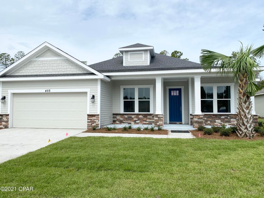 This is a new construction home that will be built. Samuel Taylor home that features the Tripletail 2 floor plan, 3101 sqft 2-Car Garage. All homes are currently built above hurricane code with 2x6 exterior wall framing, hurricane tie down rod and anchor system,

architectural shingles and higher insulation ratings. Interior standard features include 9 and 10 foot ceilings, tile and carpeted floors, granite counter tops, gas stove, microwave, dishwasher and garbage disposal. Upgrade options are available. Please visit the Model home located at 206 Basin Bayou Drive for more information! Excellent opportunity to be in the hottest community on the Beach.