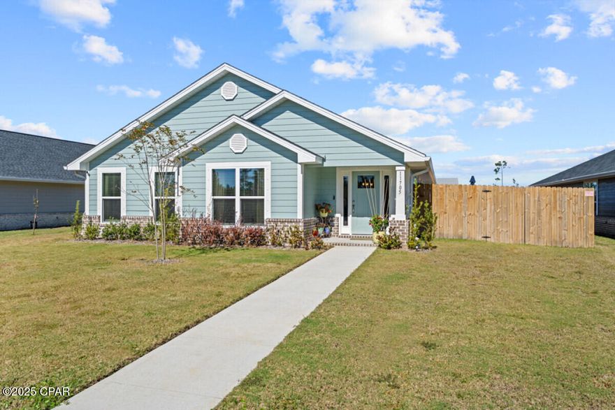 Your Florida Dream Home Awaits! 
This beautiful 2,201 open floor plan home, offers 4 bedrooms and 2 baths. Blending comfort, elegance, and coastal charm. 
Enjoy modern finishes throughout, including Quartz countertops, CoreTec Pro Plus flooring, a built-in sprinkler system, and an installed water softener. Step outside to your 14x24 patio — the perfect spot to entertain, soak up the sun, or unwind beneath the stars.
The rear-load two-car garage adds convenience and curb appeal, while the peaceful community invites you to embrace the best of Florida living. 
Located in the peaceful waterfront community Sunrise at East Bay, residents can enjoy kayaking, fishing, and boating just minutes from their doorstep. The home is conveniently situated 20 minutes from Tyndall AFB, 20 minutes to historic Downtown St. Andrews and Historic Downtown Panama City, 37 minutes to Mexico Beach or PCB, and just a short boat ride to Shell Island.
Experience serene Florida living close to beautiful coastal views and endless outdoor adventures.
Welcome Home!