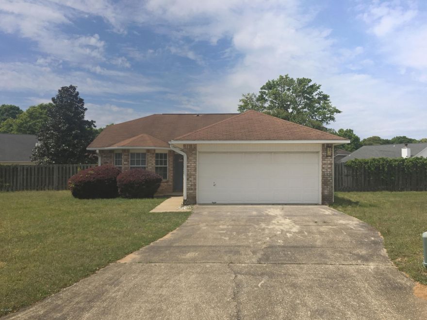 Newly updated 3BR/2BA home situated on a private cul-de-sac close to UWF and I-10. The home has been freshly painted inside and offers all new vinyl wood flooring and carpet throughout. Featuring a large great room with vaulted ceilings & a cozy fireplace, an open eat-in kitchen w/ pantry, breakfast bar, breakfast nook, new granite counter tops and all new SS appliances and a large master bedroom with a walk-in closet and private bath that offers dual vanities and a garden tub. Sliding glass doors from the living area open to a screened in patio with ample outdoor seating space where you can relax and  enjoy the large fenced in back yard with room for pool! All Information recorded in the MLS is intended to be accurate but cannot be guaranteed, buyer advised to verify. Sold As-Is.
