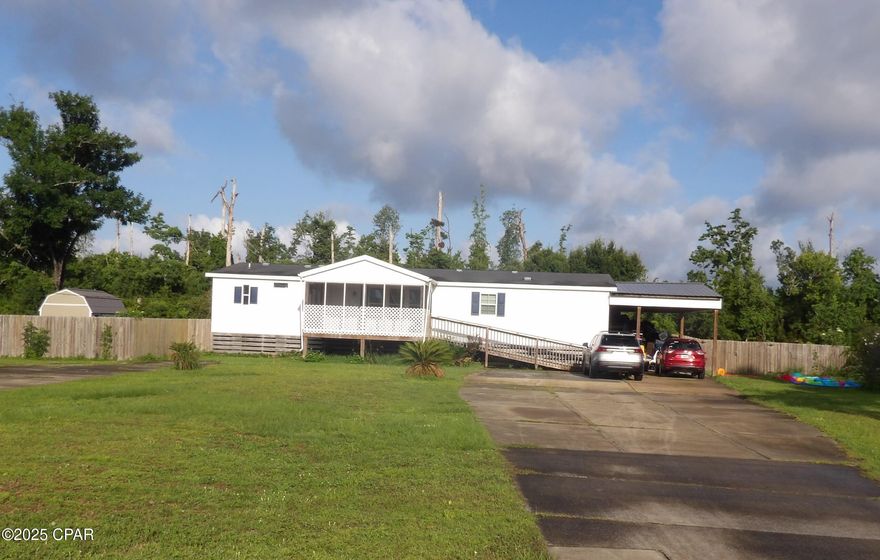 Three bedroom two bathroom Modular home on a 1.81 acre lot offered as is.