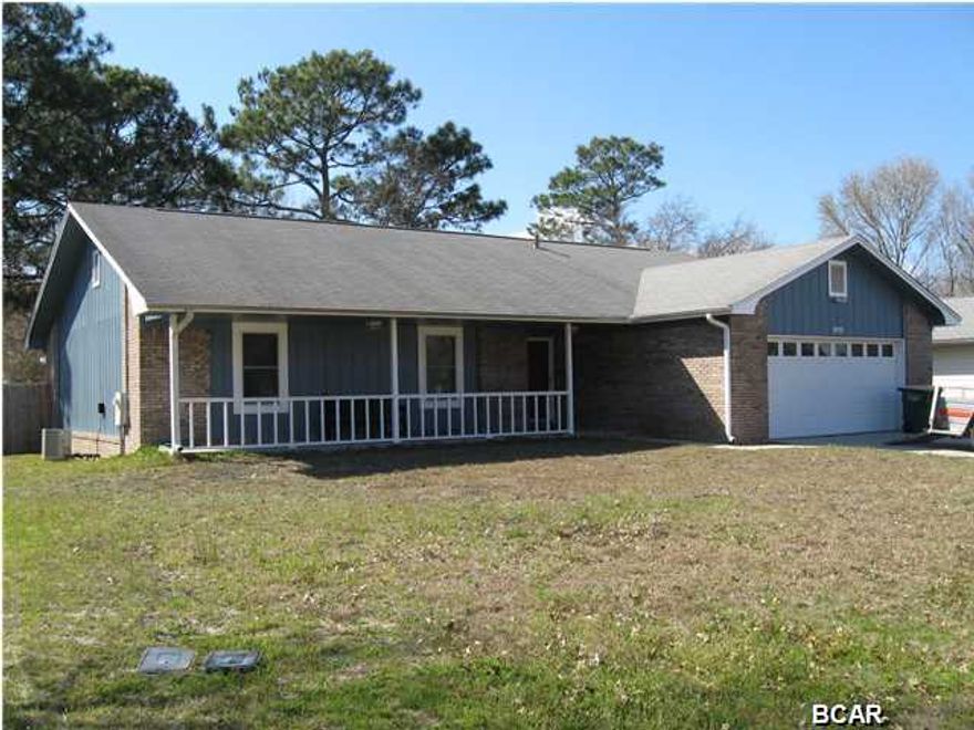 Very nice home in a Great Subdivision. Large Living Room with Wood Burning Fireplace for those cool nights. Eat In Kitchen with Inside Laundry. Vinyl Windows throughout. Oversized Garage. Large Master Bedroom with walk in Closet, Double Vanity and Full Bath with Shower. Exits to the backyard from the Living Room and Master Bedroom. Comes with One Year Home Warranty and Termite Bond with Orkin. Living Room and Kitchen Furniture is negotiable separately.