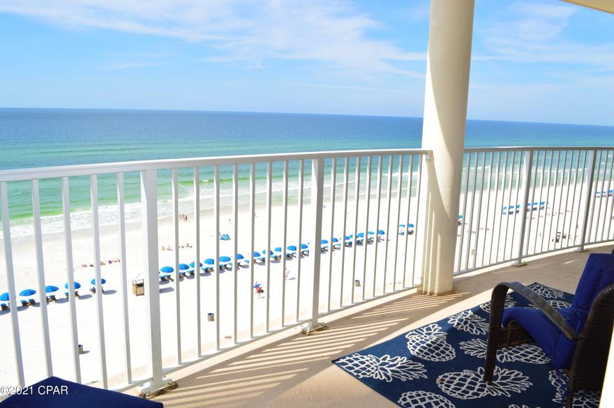 CURRENTLY UNDER CONTRACT, SELLER ACCEPTING BACKUP OFFERS. Enjoy the fabulous view of the Gulf of Mexico from practically every inch of this Long Beach Resort condo. This is a beautifully furnished 1BR/1BA unit with a private balcony ideal for watching the sunset while sipping your favorite beverage!   All brand new LG stainless steel appliances & quartz countertops in the kitchen, tile flooring throughout, new TV & king-sized bed too! This would make a great second home or buy as an investment as Long Beach is a very popular rental resort.  Amenities in this gated complex include 3 pools (one with a waterfall & a poolside bar & grill), hot tubs, & a dedicated beach!  You're also walking distance to many restaurants and shopping.   All info is approx and must be verified by Buyers