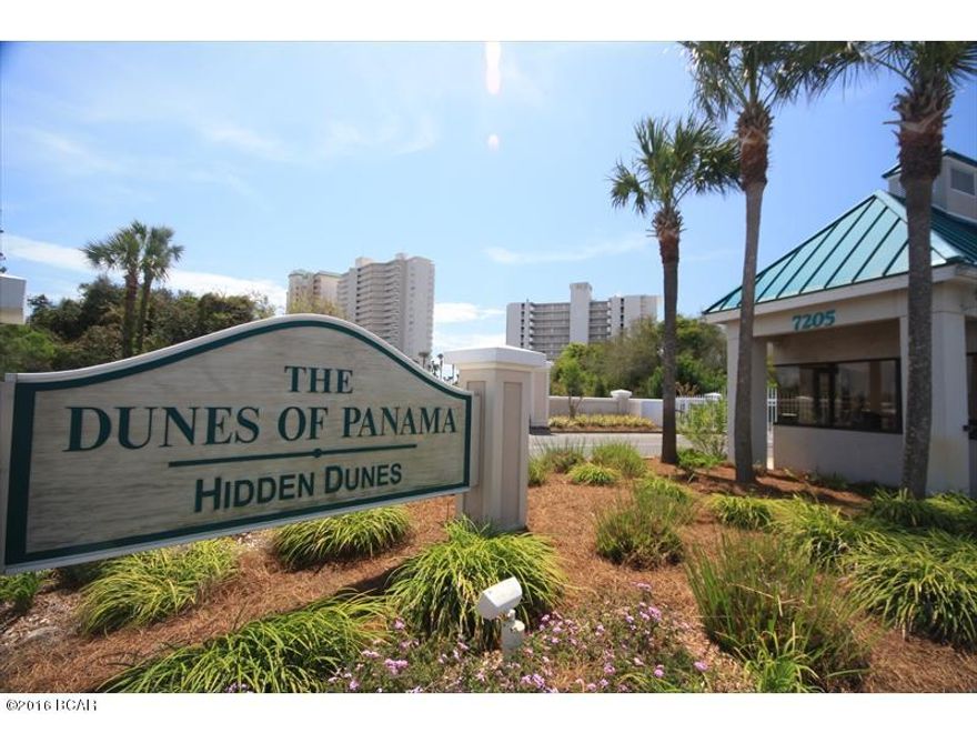 LOOK NO FURTHER, THIS IS ONE OF THE BEST 2 BEDROOM FLOOR PLANS ON THE BEACH. TUCKED IN OFF THE STREET, EVERYBODY LOVES THE DUNES WITH IT'S PRIVATE GROUNDS. THIS CONDO COMES COMPLETE WITH A BEAUTIFUL NEW KITCHEN AND PLENTY OF SPACE FOR THAT GOURMET COOK. INCLUDED IS A FULL SIZE WASHER/DRYER. WITH THE SPLIT BEDROOMS THIS CONDO LIVES LARGE. THE MASTER BEDROOM AND LIVING ROOM OPENS TO A BALCONY TO WATCH THE WAVES ROLL IN. THE BALCONY IS LARGER THAN MOST. IF YOU ARE LOOKING FOR A GREAT BUY TO LIVE IN OR AN INVESTMENT, THIS IS IT SINCE IT INCLUDES A COVERED GARAGE TO KEEP YOU OUT OF THE SUN AND RAIN. THIS UNIT COMES FULLY FURNISHED.THE FEES INCLUDE THE GARAGE. AGE, SF AND ROOM SIZES APPROXIMATE. PLEASE VERIFY IF IMPORTANT.