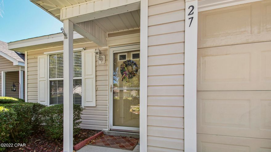 Fully furnished 2 bedroom/2 full bathroom townhome in PCB. You'll love the space in this townhome & very functionable floor plan! As you walk in you love the spacious living room. Plenty big enough for a couch, loveseat & more. The kitchen is a dream with breakfast bar, lots of cabinets, room for a dining table & built in desk area. The main bedroom features it's own bathroom & nice walk-in closet. Outside features a screened in patio, beautiful landscaping with flowers and plants. Only 5 minute gulf cart ride to the beach, shopping, and more!