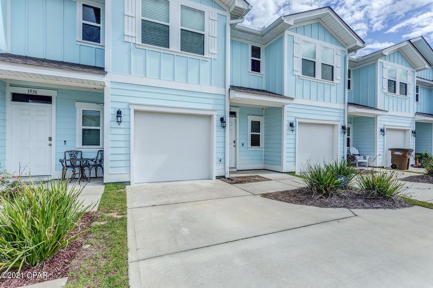 CURRENTLY UNDER CONTRACT, SELLER ACCEPTING BACKUP OFFERS. Ideal, Smart, like NEW Townhome. Great location, easy access to hwy 98, navy base, sports complex, minutes to the Beach etc. Short Term Rental Allowed w/ projected gross $55k+. Spacious open concept living and kitchen w/ high quality granite countertops throughout and high end stainless steel appliances. Upstairs you have a large master bedroom w/ Pond View, walk-in closet and master bath w/ double vanity. 2 Guest bedrooms w/ large closets and a full bath. One Car Garage plus 6 driveway spaces. Washer & Dryer included. A smart home package is included with the home w/ Echo Dot, Skybell doorbell camera, touch panel and KwikSet key-less entry. It will be a perfect Primary Residence, 2nd Home or STR. HOA includes outside insurance, ground keeping, pool, trash pick up, termite bond. Don't Miss out on this one :) All info believed to be correct but all parties must do their due diligence.