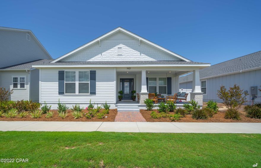 Come and see the only available Marco 1 in the Sweetbay Community!!  This rare opportunity to buy a resale UNDER a year old! This home offers an open living area with 4 bedrooms, 2 full baths and a convenient half bath with lots of upgrades. Offered on a premium lot with pond views giving you access to community pools, basketball court, playground, and lots of parks. Enjoy the gated back yard for extra privacy and detached garage for parking and storage. Please verify measurements if important.