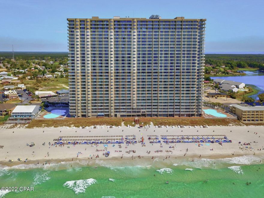 Tidewater Beach Resort is one of the most desired Panama City Beach destination in the Panhandle. The vast amount of amenities such as: out-doors pools, indoor pool, hot-tubs, kiddie pools, large exercise room, Waves Bar & Grill, snack bars, movie theater, banquet room, parking garage, skybridge & great location to all the restaurants and shopping mall has given it great value and a place families love to vacation every year.