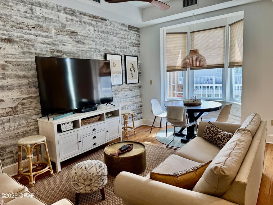 Don't miss this wonderful opportunity to own a 2 Bedroom, plus bunk condominium at Carillon Beach! The two bedrooms, each with their own bathroom, are located on the second level. A bunk room is located on the first level, just off the kitchen and family area. The Family area and bunk room open up to a large balcony, which is great for entertaining. The unit currently has $15,000 in rental bookings through May 2025. Carillon Beach is a gated community with a quaint town center that has two restaurants, Lake Powell Pizza and Our Little Beach Cafe, the Salty Bottle, a Wine and Coffee shop, Paradise Fitness, a Pilates Studio, Salon Baliage, a full service salon and spa and Shipwreck, a retail store with bicycle rentals. There are three pools in the community, one which is gulf front, tennis courts, pickle ball, basketball courts and a playground. Carillon Beach also has 3900 linear feet of pristine beach, which is nearly a mile. You will never have to worry about any crowds! This piece of paradise is waiting for you!