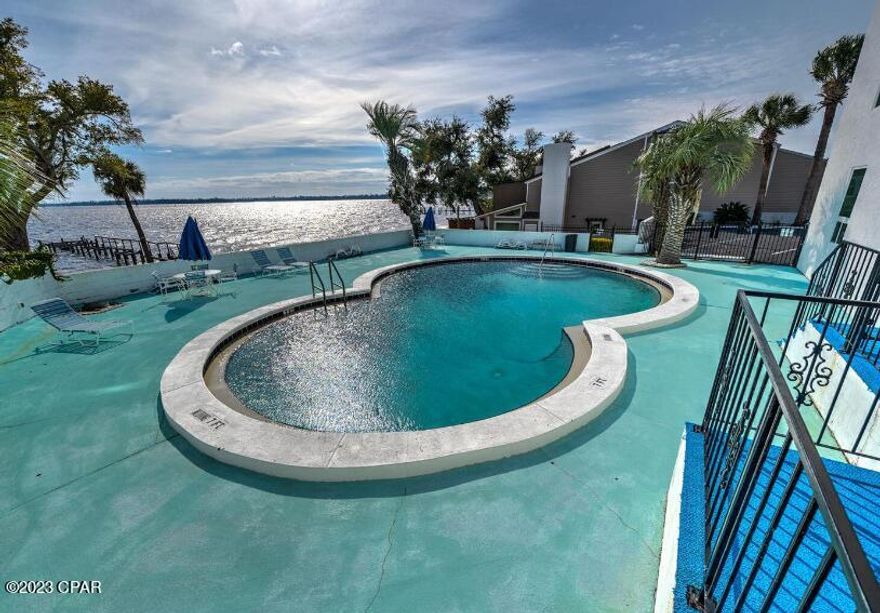 2 bedroom/2 bathroom condo at the perfect location in the highly sought after Cove Neighborhood. This unit is on ground floor with designated parking for the unit right outside the unit door. Large master bedroom with adjoining private bathroom. Second generous bedroom immediately next to second hallway bathroom. Enjoy the private pool overlooking the bay, white sandy beach for relaxing bay breeze sunsets or fishing on the Bay. All of this and you're a short walk from Downtown Panama City where there are restaurants, events, and farmers market. HOA fees cover all utilities except power and also includes insurance on the building and exterior repairs. 3 month minimal lease terms. No pending or future assessments.