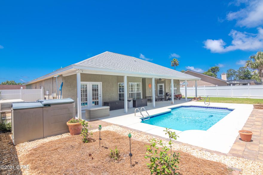 Desirable west end of PCB! Great neighborhood just a stone throw from the sandy beach.  This one owner home has been well maintained! new roof  and pool has been resurfaced. Home features electric fire place, luxury vinyl planking, gas stove, dutch oven, tankless gas water heater, plantation shutters and much more!  Golf cart community close to restaurants, airport and entertainment.  Move in ready! 

More photos coming soon.