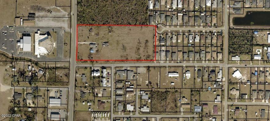 Entered for Comp purposes.  Measurements taken from property appraiser's website.  Building has no value.  Property zoning successfully changed to R-3 to achieve highest and best use.