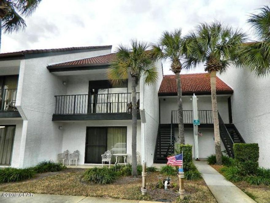 This ground floor end unit has had many upgrades to include raising the ceiling in the kitchen, tile in family room, counter tops and cabinetry, stainless appliances, carpet in bedrooms, ceiling fans, wine cooler, double oven, convection oven, shades on all windows, and newer furniture.  The view of the pond from the back patio is relaxing.  One of the pools is just steps away.  This unit has not been a rental. Next door neighbor is a full time resident.  The water heater is 2017, HVAC is 2008, Plumbing is 2014.  The grounds and amenities at Edgewater are impeccable.  You can enjoy any of the 11 pools, 4 hot tubs, tennis courts, golf course, fitness center, gulf side restaurant and tram service to the beach.  Edgewater is a renters dream.  Make plans to see this one today! Large paintings in living room do not convey