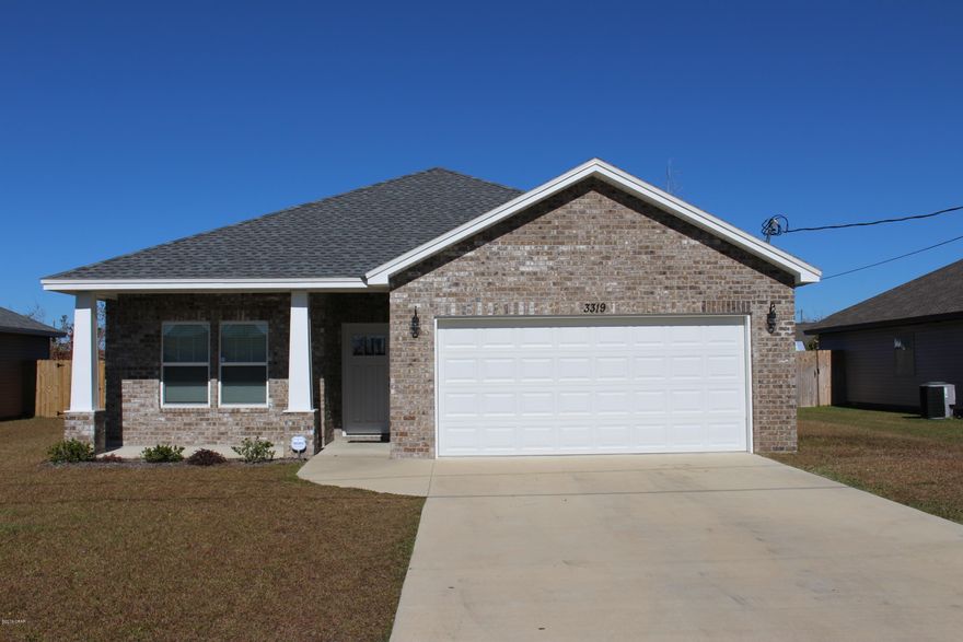 This craftsman style home offers all the modern styles and colors throughout the home. Custom built painted cabinets, stainless steel appliances, coastal wood style flooring in main living area, tile in bathrooms and laundry and carpet in the bedrooms. Home layout offers a split 3 bedroom, 2 bath plan with a nice size family room and dining area. Kitchen is open to the dining area with island, breakfast bar and a pantry. Large 18 x 8 covered patio off of the family room great for cookouts! 2 car garage with pull down attic stairs for storage and access, sprinkler system. This home is a short drive to TAFB and close to shopping and restaurants.

Option for FURNISHED at $1895 a month OR UNFURNISHED at $1650.