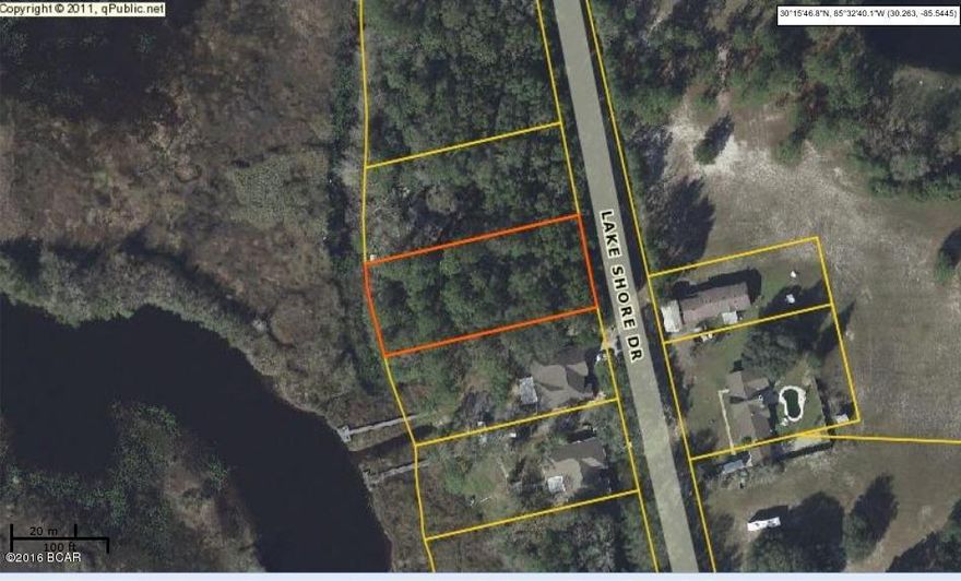 Waterfront lot in Bayou George with access to Deerpoint Lake! This lot is nearly a half-acre in size and in a neighborhood with newer homes. Located just 10 minutes from the business district, shopping, medical facilities and Tyndall AFB. Build your own dream home and enjoy the luxury of waterfront living!  All info is approx. and must be verified by Buyers if important.