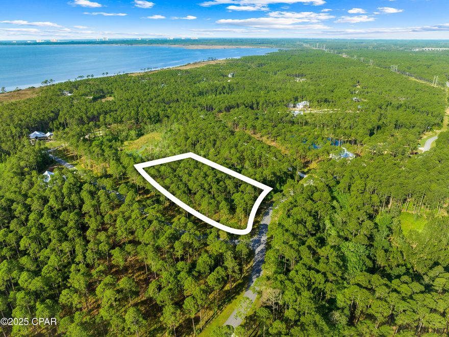 Discover tranquility in River Camps, a coveted gated community offering an unparalleled coastal lifestyle. This vacant lot awaits your vision, nestled within a haven of natural beauty and waterways. Enjoy exclusive access to West Bay and Crooked Creek, along with amenities like a boat ramp, community pool, a waterside campsite with tents, a bathhouse, a fire pit, and more than seven miles of trails and boardwalks. Embrace the allure of waterfront living in your primary residence, second home, or investment opportunity, bordered on three sides by water, including the Intracoastal Waterway.