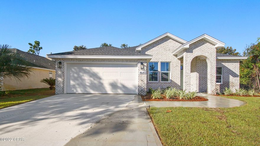 Beautiful New construction home in an already established Beach community. This home offers Cortex Flooring, Custom Cabinets Quartz counter tops, Beautiful finishes on this home built by one of Bay Counties Premier Builders. This home offers a spacious open living area, 4 bedrooms and a butlers pantry. It also has an eat in kitchen and separate Dining area. This home will not last long ! Come see it today