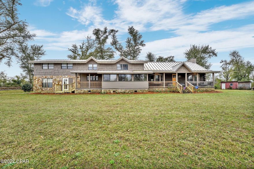 Check out this charming rustic cabin style home. 4.65 acre Bear Creek estate! Rolling topography, large oaks, and room to expand. The home features a beautiful renovated Kitchen, cathedral ceilings

Wood burning fireplace, 40 x 30 Commercial shop with 3 garage bays, 2 car attached garage, all new interior and exterior doors, New drywall and paint interior, New hardy/ cement board lap siding and

2 Completely remodeled full bathrooms and a half bath.