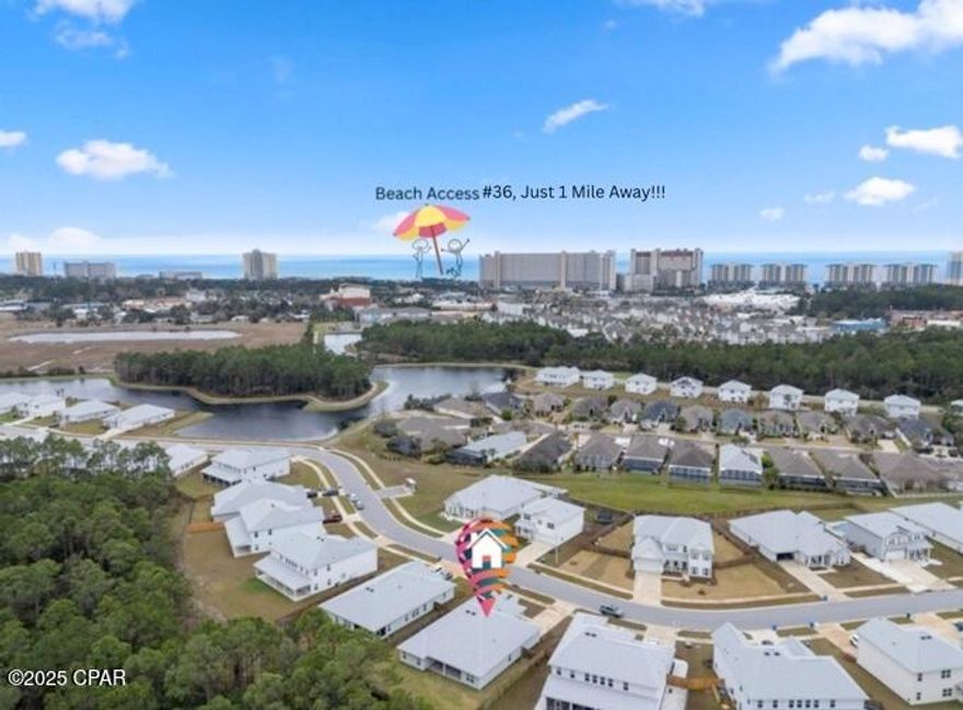 LIKE NEW FOR LESS THAN THE SELLER PAID, 136K PRICE REDUCTION, WAY BELOW COMPS!!! 
You will not find a closer to the beach, newer, larger, nicer house for less in PCB! The last build of this Floorpan in the cul-de-sac sold for 112K more!! Beachside, no crossing Hwy 98, ride your golf cart to the beach, winery, restaurants, and shopping. The oversized lot provides plenty of room for a pool if desired. Whole home luxury vinyl plank flooring, plantation shutters, hardie board cement siding, smart home features, kinetico filtered water at the farmhouse sink. Live edge pantry shelves, custom master closet, designer lighting, barn doors, upgraded ceiling fans, and tray ceilings. Sold furnished with quality furnishings throughout. The sellers have lovingly upgraded the home with over $78K of improvements and furnishings. List of upgrades available upon request.