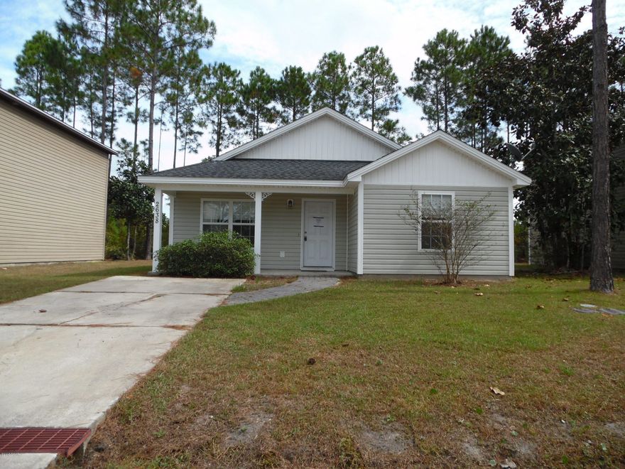 Here is a great opportunity to own a lovely 3 bedroom 2 bath home, conveniently located to Tyndall AFB, hospitals and 23rd Street shopping/restaurants/dr offices.  This home has lovely wood/laminate flooring, granite countertops and a master bedroom with full bath and walk in closet.  The neighborhood consists of similar new homes and the HOA fees are only 175.00 per year! (All info is approximate, buyer to verify anything that is important, including dimensions, schools, utilities, etc.)