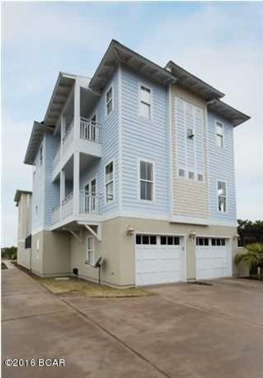 PRICE REDUCED! BRING ALL OFFERS!!! Great Gulf views from this custom built, partially furnished home near the beach. Gulf views from kitchen, living room & both upstairs bedrooms. Lots of high-end extras including bamboo flooring, 2 fireplaces, travertine tile, granite counters, screened pool, two balconies, 2 car garage and an elevator. This home is ready for you to add your personal touches and move in!! Buyer incentives with acceptable offer! Make your appointment to see this gem today! You MUST see this house!  This is in a fantastic location too; not only are you a block from the beach, the county pier, and several restaurants and attractions. The security system is set up to be monitored from an iPad for flood, fire, entry doors, lights controlled etc. 
This is a versatile investment property. You can use it as a long term and collect $2900 a month or have a killer weekly rental. Projections available upon request. This will not be on the market long! Make your appointment today