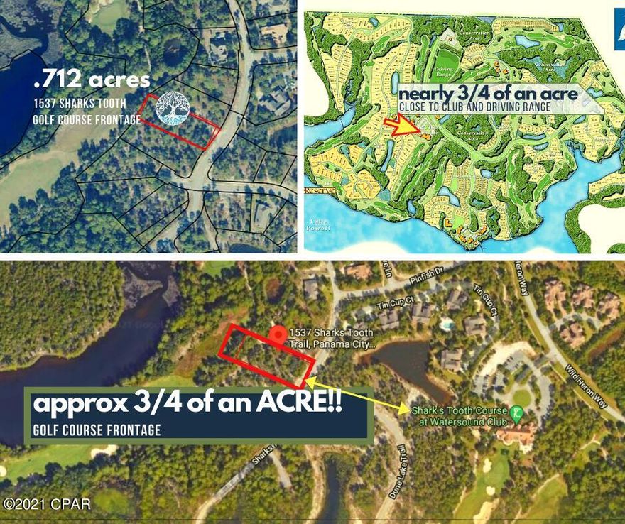 This Massive land spread is quintessential GOLF COURSE frontage and a rare find just shy of AN ACRE! Adjacent to the tee box ,this spacious deep wonderland adorns the (Par 5) Hole 13 of Greg Norman's design of this TOP 5 Florida Golf Course  which borders the shores of Lake Powell (five lakefront fairways). this beauty is in a NO FLOOD ZONE! 

The Site plan of Sellers included in photos and docs to assist in visualizing how spacious the back yard is. (Sellers were building their forever home and suddenly had to relocate to South FL. before finalizing design/build). See comp market analysis as the 3rd largest lot available.