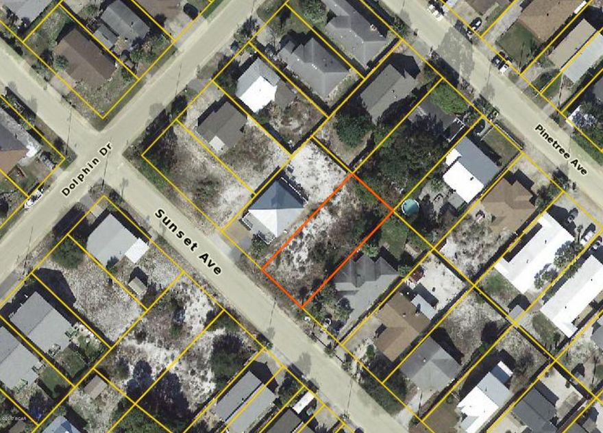 50 x 115 Lot 3 blocks off the beach. Lowest priced lot south of Lagoon.