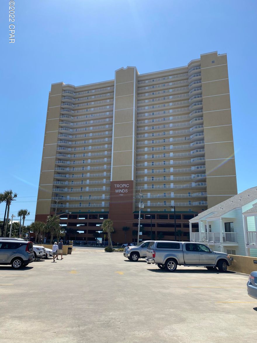 FOR COMP PURPOSES  This newly remodeled unit on the 8th floor features: new cabinetry in kitchens and baths, quartz countertops, SS appliances, tile flooring, tiled shower in guest bath, glass shower doors, and fresh paint.  This unit comes fully furnished with an assigned parking space on level 4.