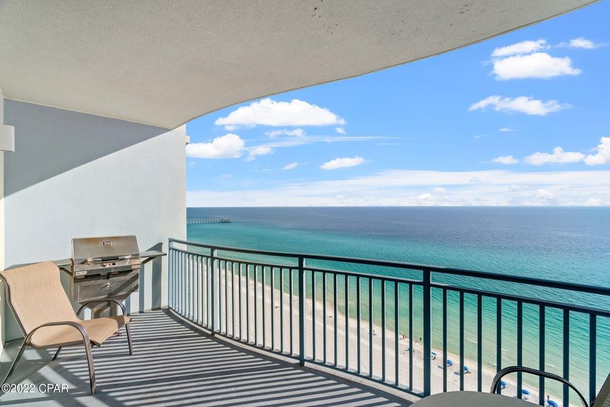 This gorgeous unit has been owned by the same family since new in 2008. Walking through the unit it feels like it is still brand new. Freshly painted with no wear and tear throughout as it has been family managed and cleaned throughout their ownership. Fully furnished with only small personal decorations excepted. This complex is a short walk to Pier Park and has exceptional amenities. Unit produced 40K plus in rentals 2021. Video and Matterport link -  https://listing.panhandleproductions.net/v2/16701-front-beach-rd-unit-1805-panama-city-beach-fl-32413-1623433/unbranded