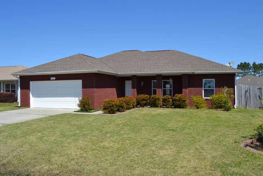 Super clean and well built 3 bedroom, 2 bath home WITH an inground pool AND hot tub, located in a very popular neighborhood.  This all brick home was built with quality and efficiency in mind.  The interior is an open concept with a large great room, dining area and kitchen with breakfast bar.  Hardwood floors run throughout the living area for durability.  The bedroom is a split plan for privacy. The highlight of this home is the private inground, heated pool with attached built in hot tub.  This is the ONLY pool home available in the neighborhood at this time.  This one is a deal at $225,000. Call today for a private viewing.