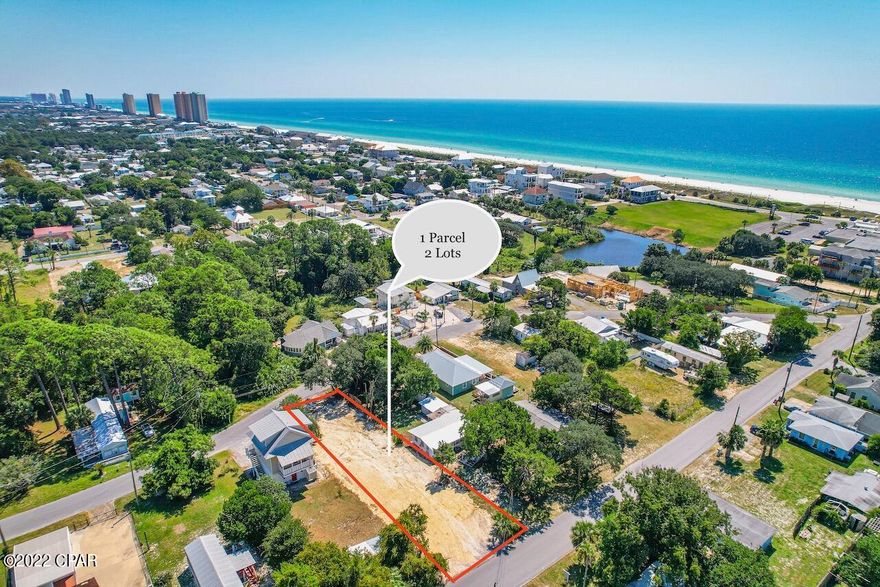 Excellent opportunity to buy a lot less than 1000 feet to the reserved beach in the highly desired Laguna Beach area right behind the popular Carousel. The lot has access off Toledo and West Lakeshore in back. OMG!  What an incredible opportunity. BUILDING LOTS ONLY A BLOCK TO THE BEACH! 2 Lots, yes 2 lots in Laguna Beach. 214 Toledo & 217 W Lakeshore. These are being sold together. The lots have been cleared. Large total parcel is 50x157 (approx). Each lot is 50x75 (approx). Come build your dream home, 2 homes or 2 rental properties. This parcel has a zoning of R-2, short term